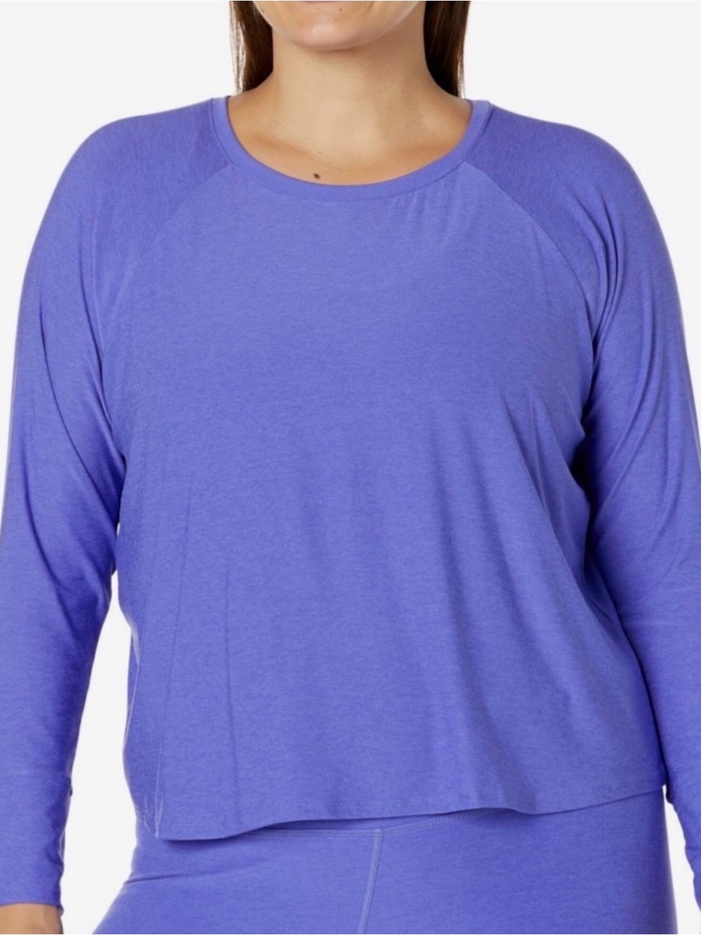 Beyond Yoga Periwinkle Featherweight Daydreamer Pullover Long Sleeve Size Medium